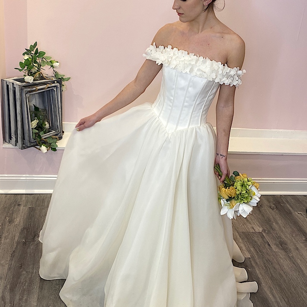 Off shoulder Wedding Dress